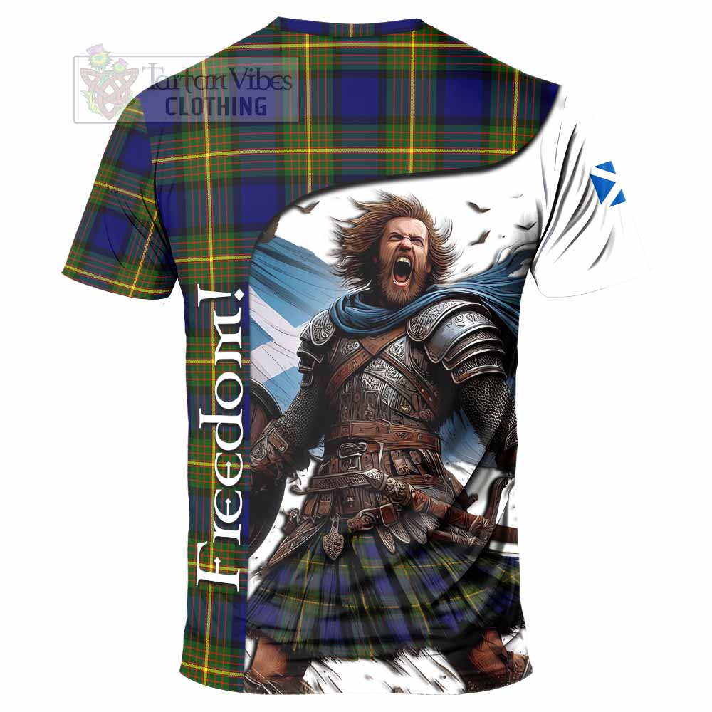 Moore Crest Tartan T-Shirt Inspired by the Freedom of Scottish Warrior - Tartan Vibes Clothing
