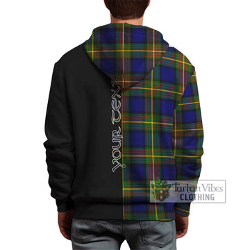Moore Tartan Hoodie with Family Crest and Half Of Me Style - Tartan Vibes Clothing
