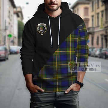 Moore Tartan Hoodie with Family Crest and Military Logo Style - Tartan Vibes Clothing