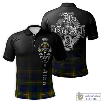 Moore Tartan Polo Shirt Featuring Alba Gu Brath Family Crest Celtic Inspired - Tartan Vibes Clothing
