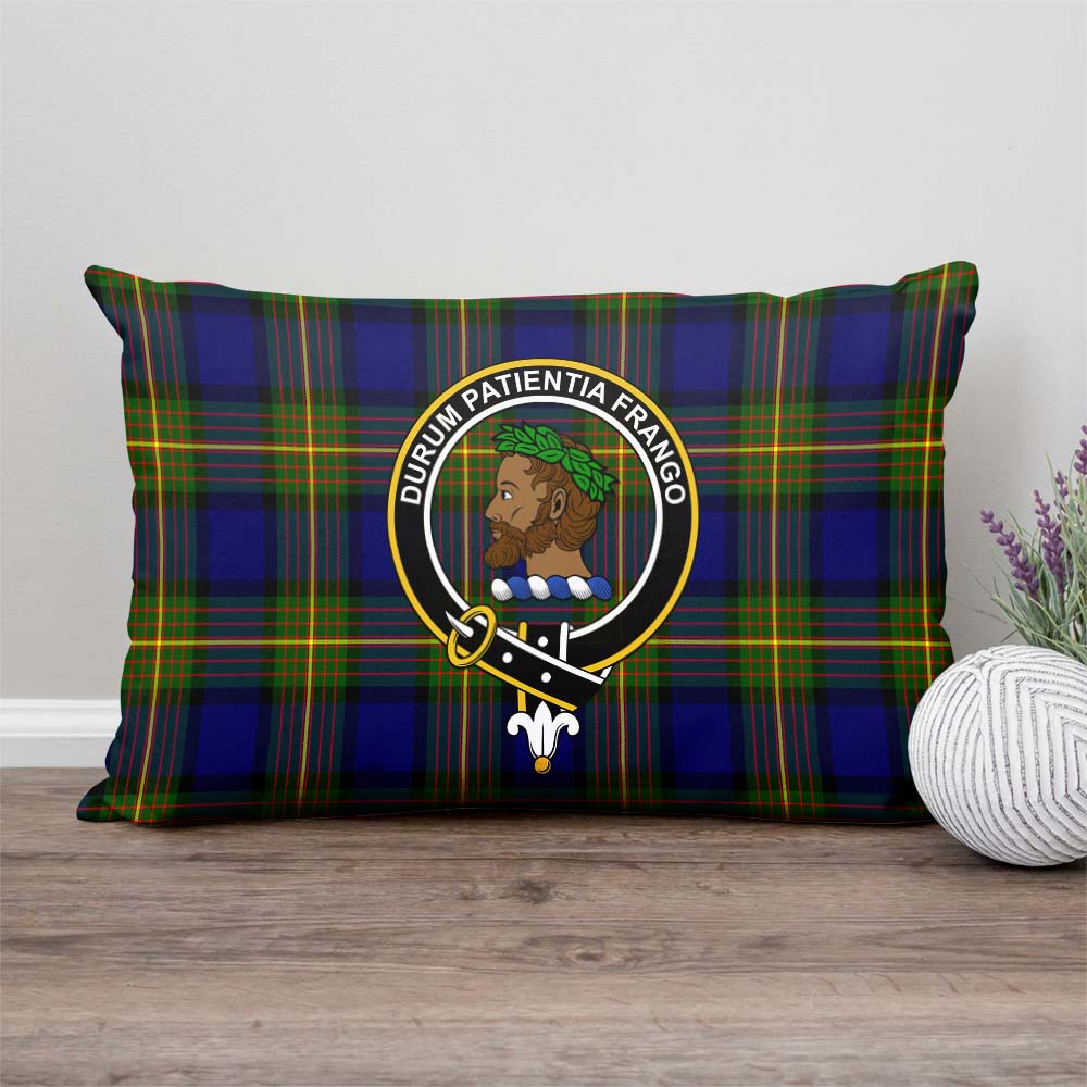 Moore Tartan Pillow Cover with Family Crest - Tartan Vibes Clothing