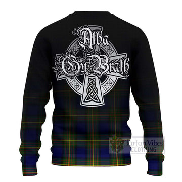 Moore Tartan Ugly Sweater Featuring Alba Gu Brath Family Crest Celtic Inspired - Tartan Vibes Clothing