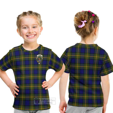 Moore Tartan Kid T-Shirt with Family Crest - Tartan Vibes Clothing