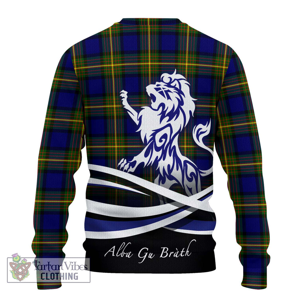 Moore Tartan Ugly Sweater with Alba Gu Brath Regal Lion Emblem - Tartan Vibes Clothing