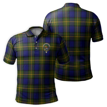 Moore Tartan Men's Polo Shirt with Family Crest