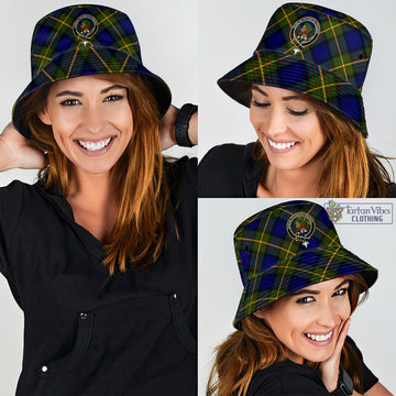 Moore Tartan Bucket Hat with Family Crest - Tartan Vibes Clothing