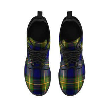 Moore Tartan Leather Boots