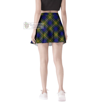 Moore Tartan Women's Plated Mini Skirt Cross Style - Tartan Vibes Clothing