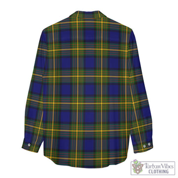 Moore Tartan Womens Casual Shirt with Family Crest