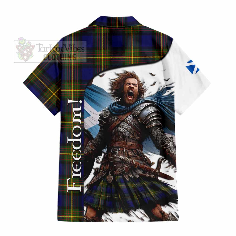 Moore Crest Tartan Hawaiian Shirt Inspired by the Freedom of Scottish Warrior - Tartan Vibes Clothing