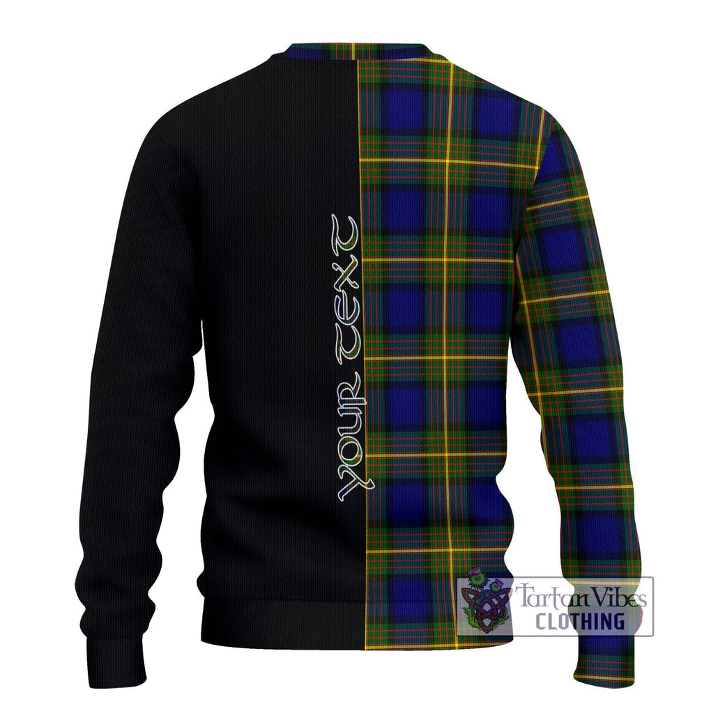 Moore Tartan Ugly Sweater with Family Crest and Half Of Me Style - Tartan Vibes Clothing