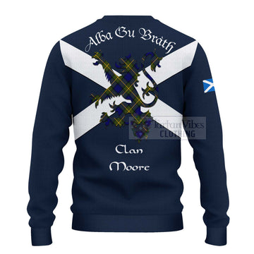 Moore Tartan Lion Rampant Ugly Sweater Proudly Display Your Heritage with Alba Gu Brath and Clan Name - Tartan Vibes Clothing