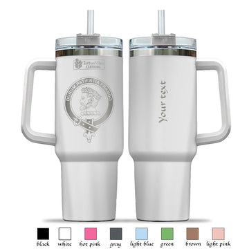 Moore Engraved Family Crest Tumbler with Handle