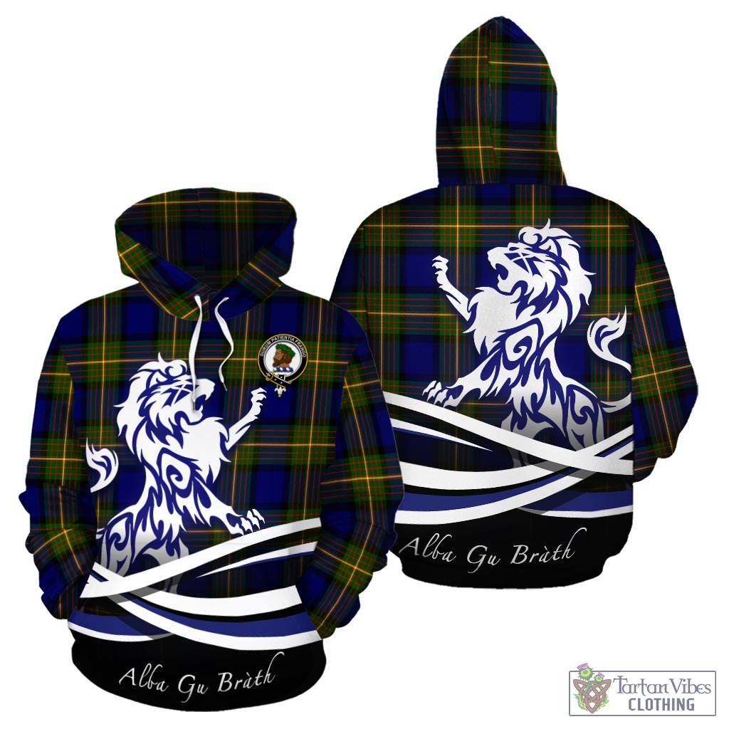 Moore Tartan Hoodie with Alba Gu Brath Regal Lion Emblem - Tartan Vibes Clothing