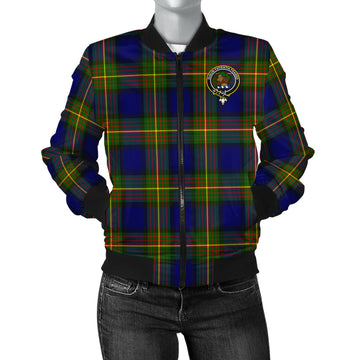 Moore Tartan Bomber Jacket with Family Crest - Tartan Vibes Clothing