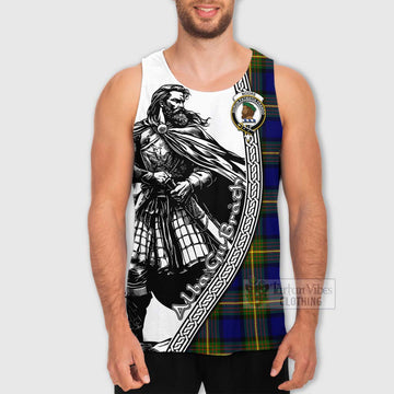 Moore Tartan Clan Crest Men's Tank Top with Highlander Warrior Celtic Style - Tartan Vibes Clothing