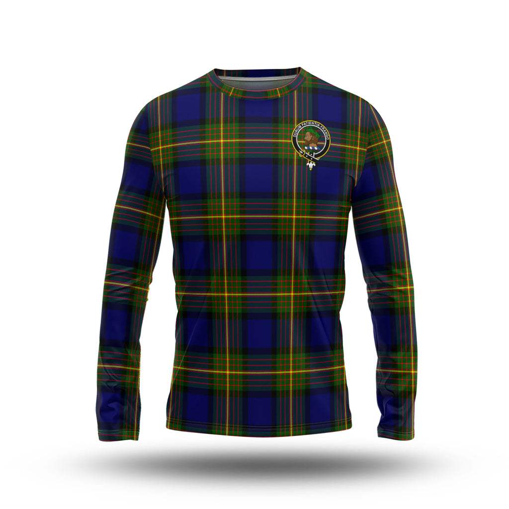 Moore Tartan Long Sleeve T-Shirt with Family Crest - Tartan Vibes Clothing