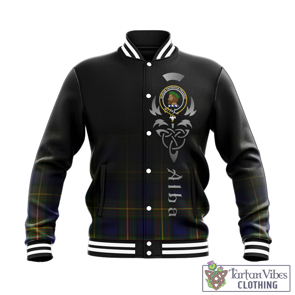 Moore Tartan Baseball Jacket Featuring Alba Gu Brath Family Crest Celtic Inspired - Tartan Vibes Clothing