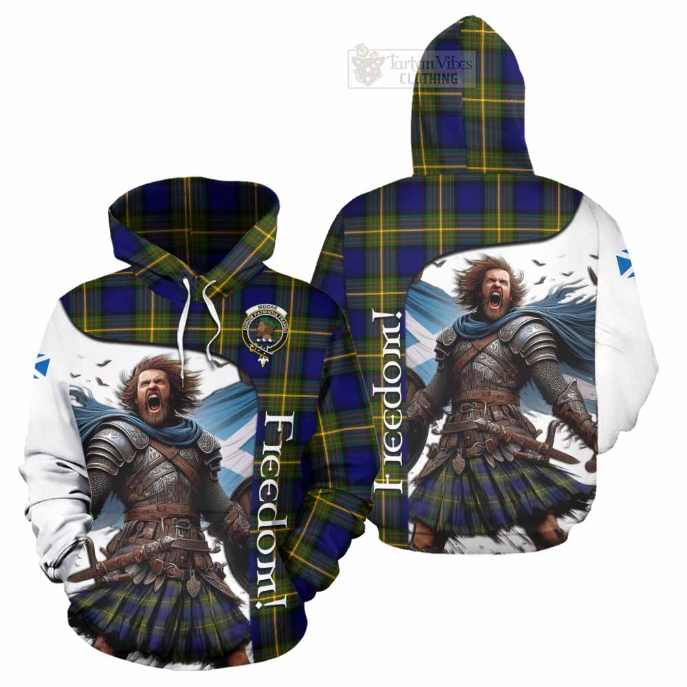 Moore Crest Tartan Hoodie Inspired by the Freedom of Scottish Warrior - Tartan Vibes Clothing