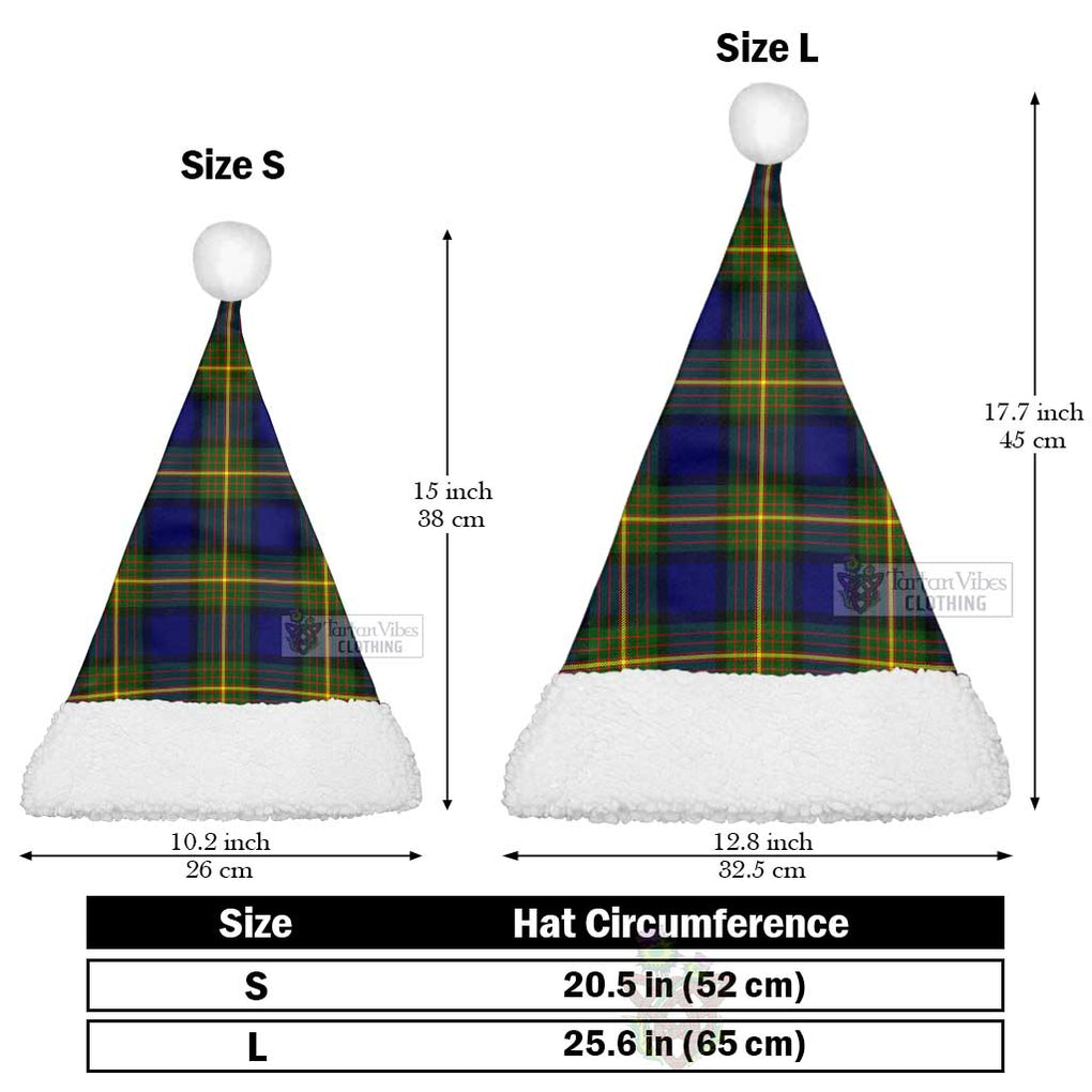 Moore Tartan Christmas Santa Hats Christmas Hat L 25.6in (65cm) - Tartan Vibes Clothing