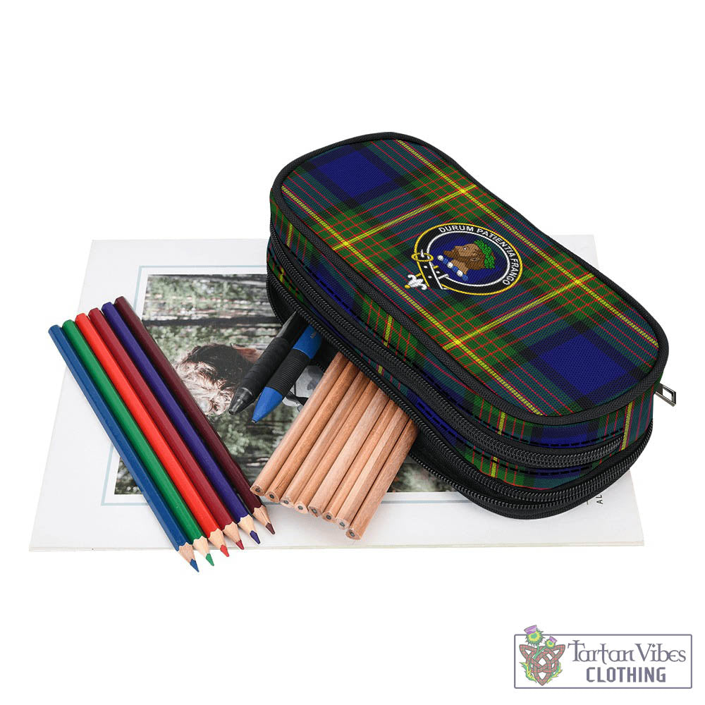Moore Tartan Pen and Pencil Case with Family Crest - Tartan Vibes Clothing