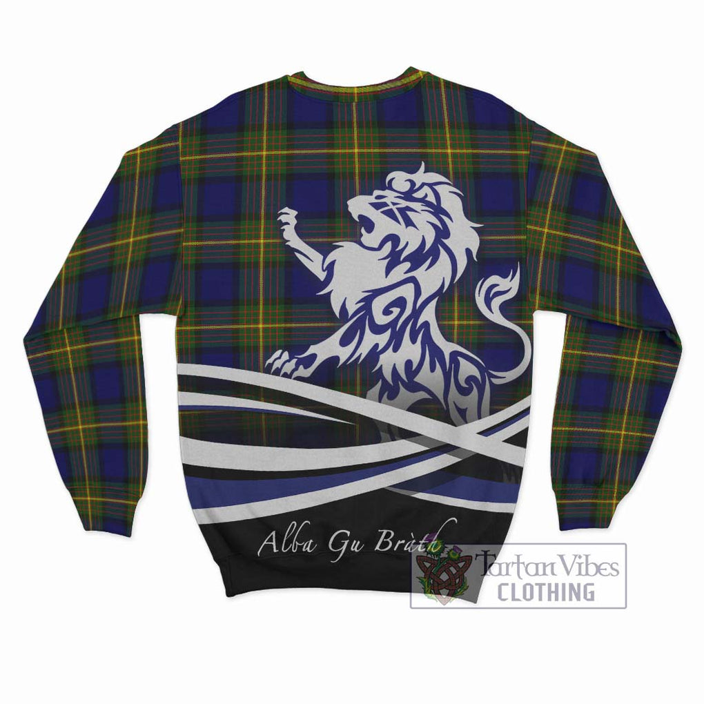Moore Tartan Sweatshirt with Alba Gu Brath Regal Lion Emblem - Tartan Vibes Clothing