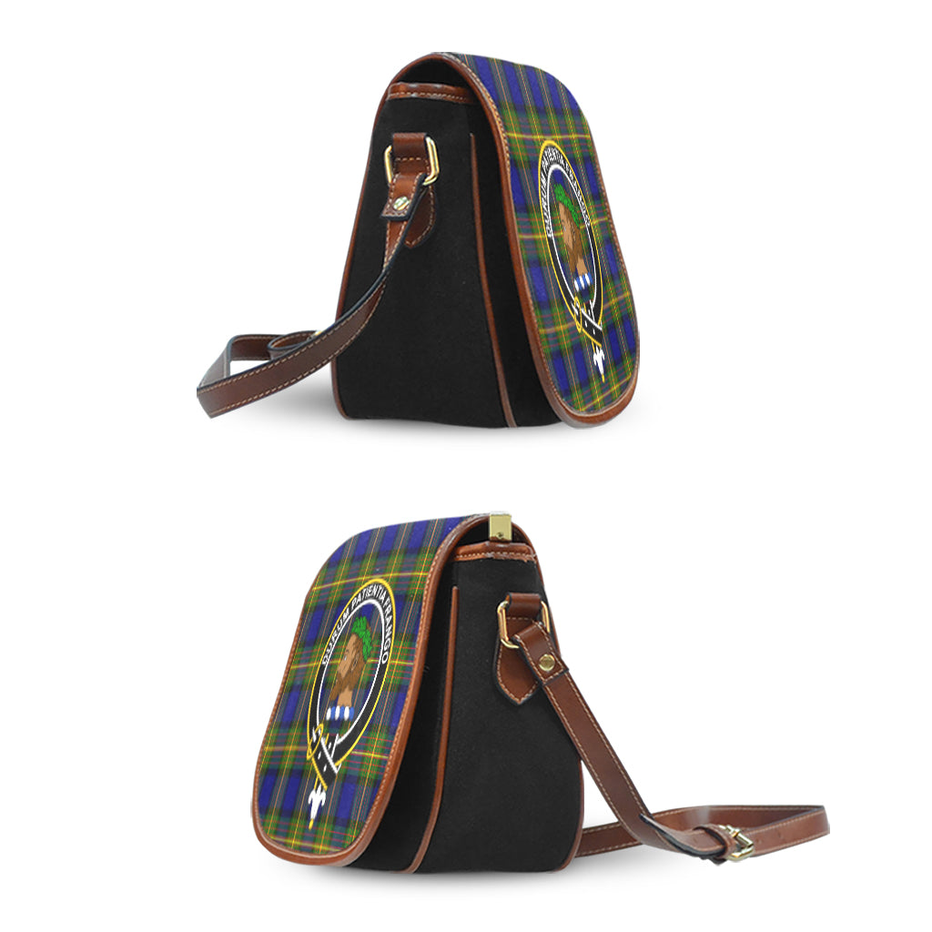 Moore Tartan Saddle Bag with Family Crest - Tartan Vibes Clothing