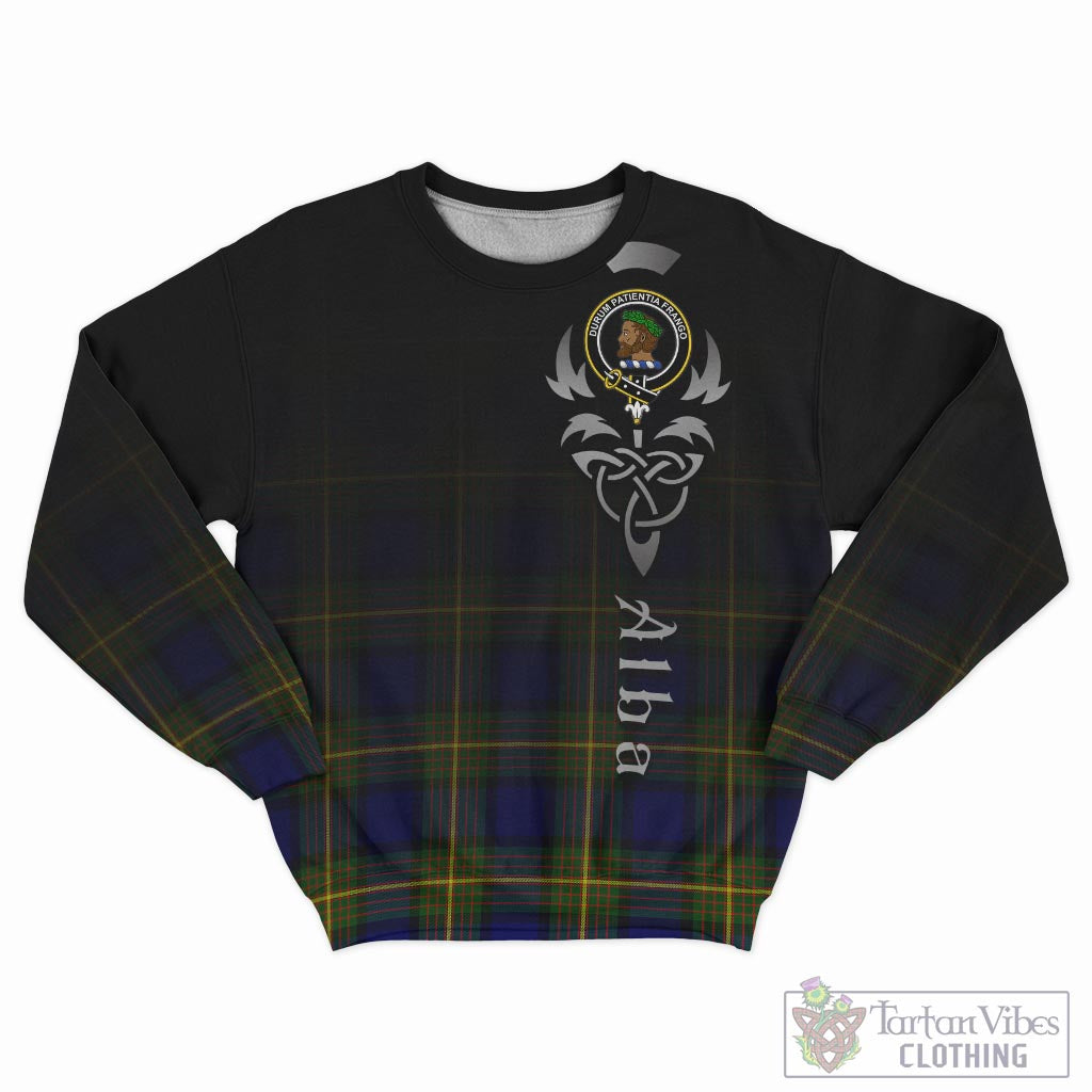 Moore Tartan Sweatshirt Featuring Alba Gu Brath Family Crest Celtic Inspired - Tartan Vibes Clothing