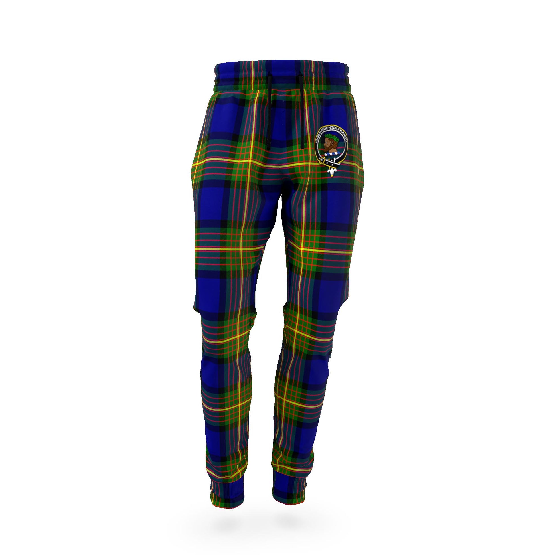 Moore Tartan Joggers Pants with Family Crest - Tartan Vibes Clothing