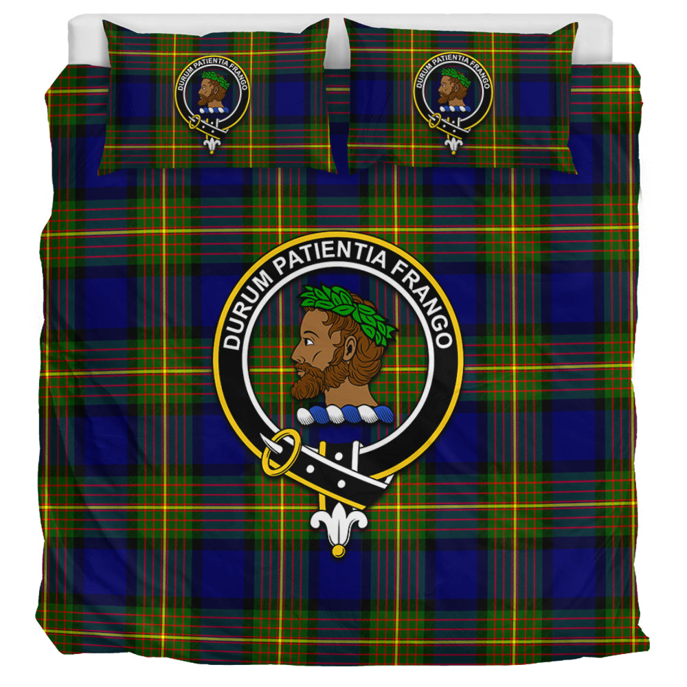 Moore Tartan Bedding Set with Family Crest UK Bedding Set UK Super King 104*94 inch - Tartan Vibes Clothing