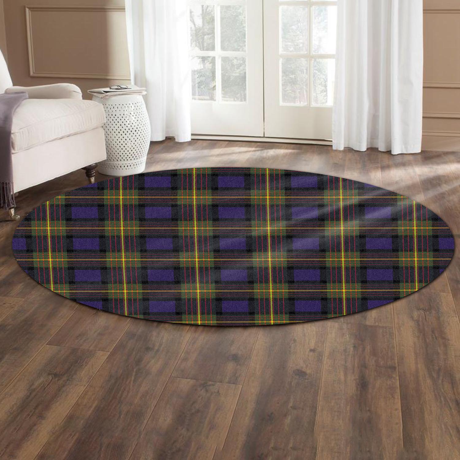 Moore Tartan Round Rug - Tartan Vibes Clothing