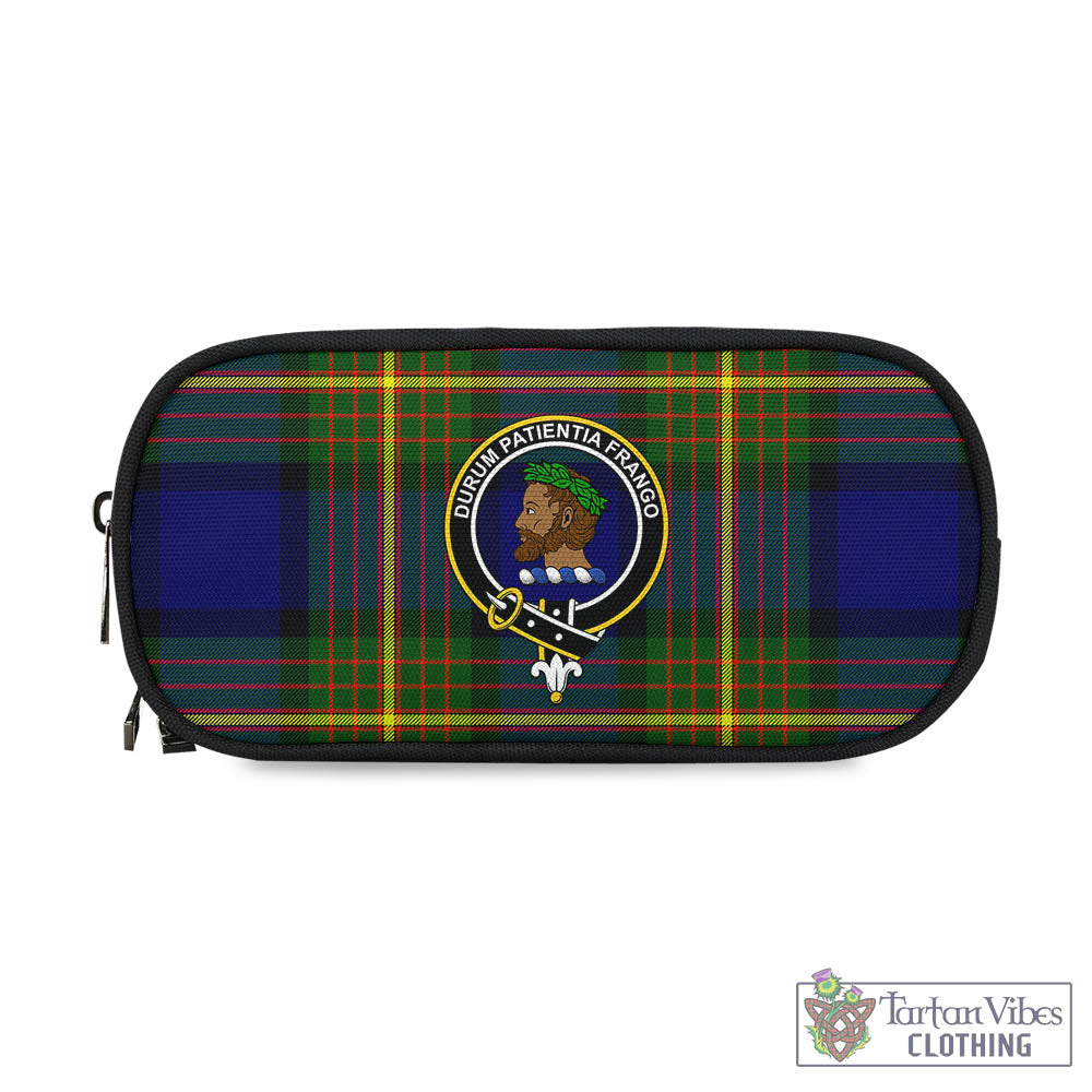Moore Tartan Pen and Pencil Case with Family Crest - Tartan Vibes Clothing