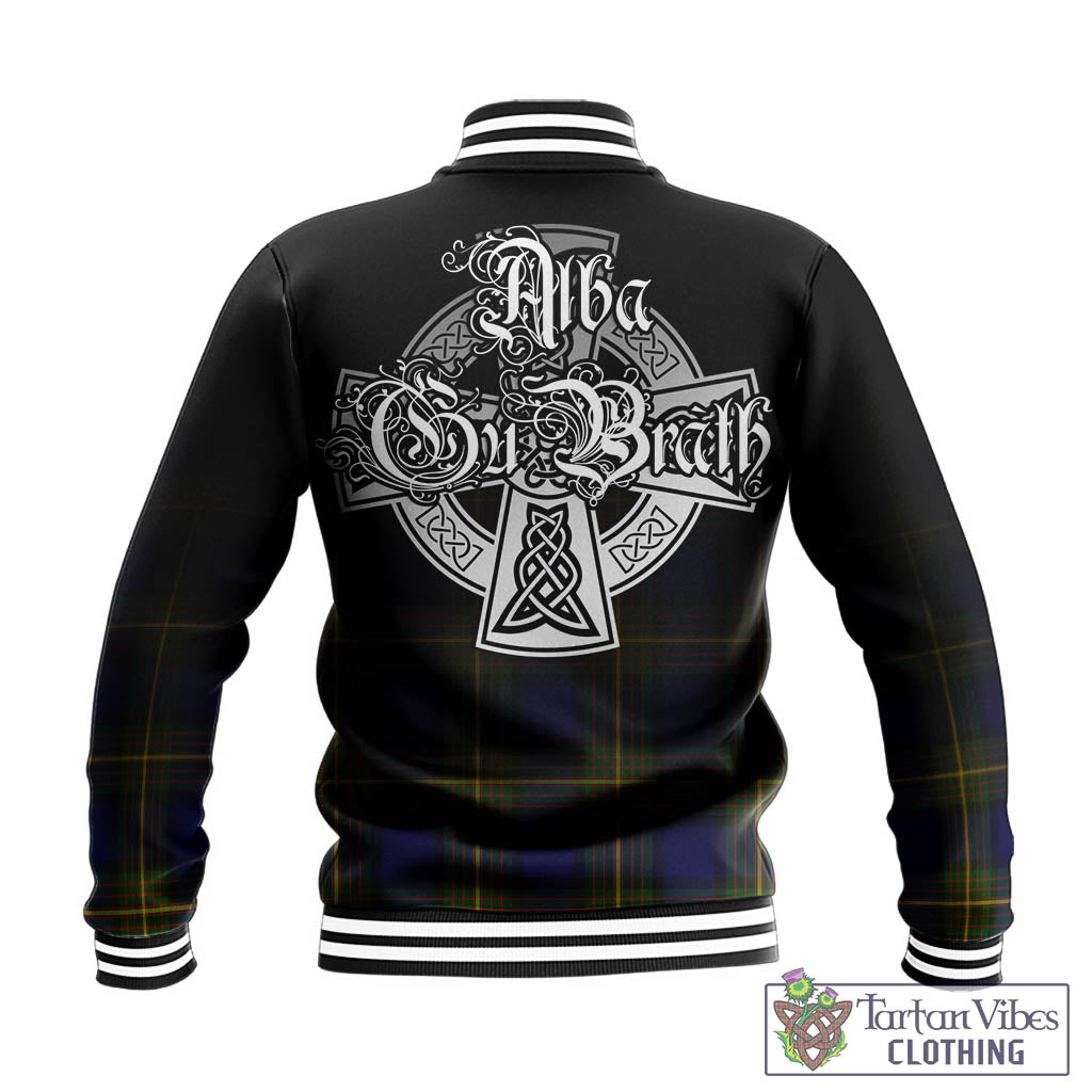 Moore Tartan Baseball Jacket Featuring Alba Gu Brath Family Crest Celtic Inspired - Tartan Vibes Clothing