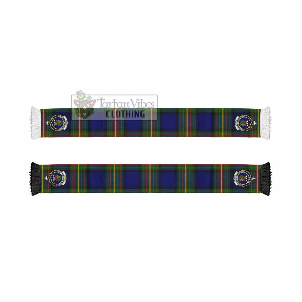 Moore Tartan Ruffneck Scarf with Family Crest - Tartan Vibes Clothing
