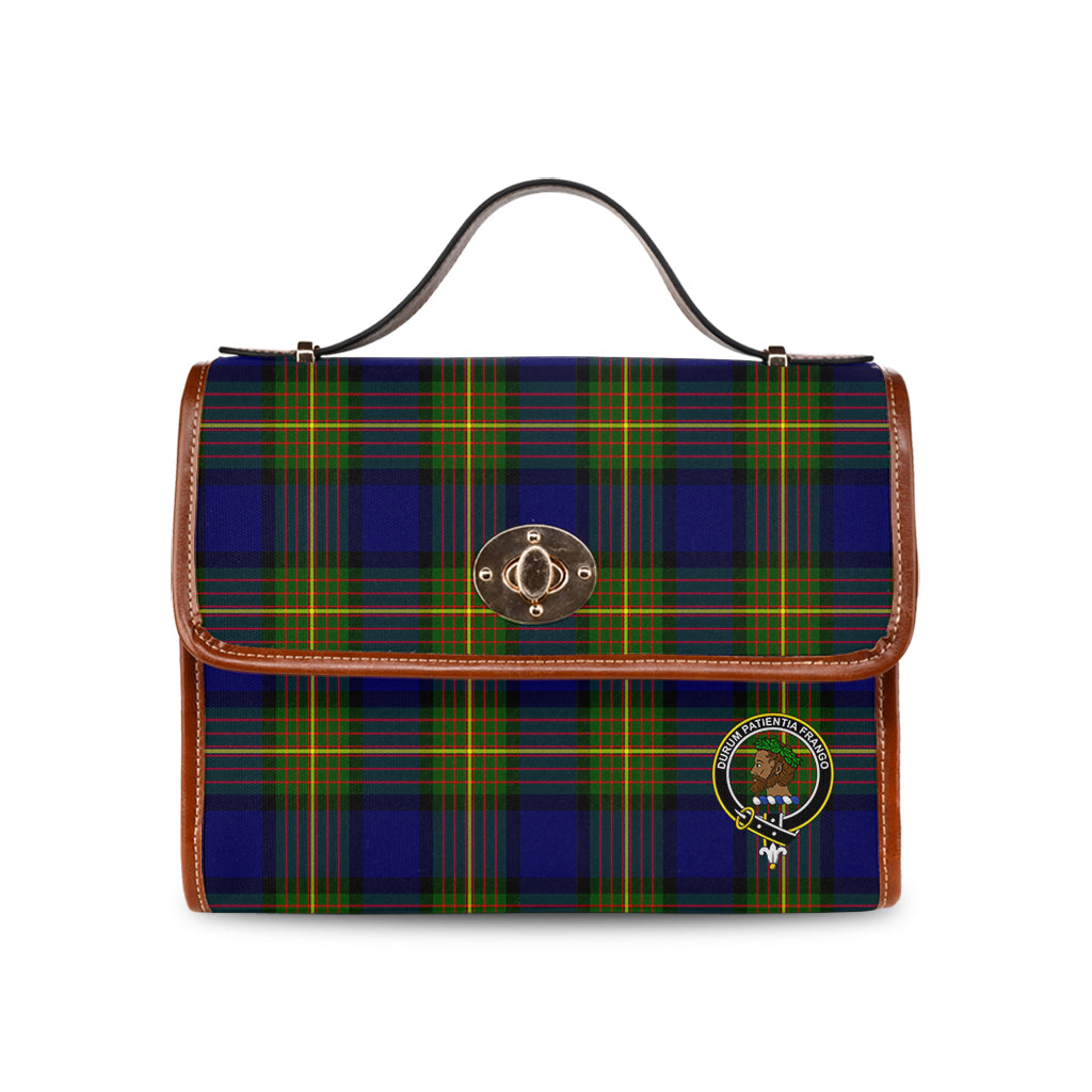moore-tartan-leather-strap-waterproof-canvas-bag-with-family-crest