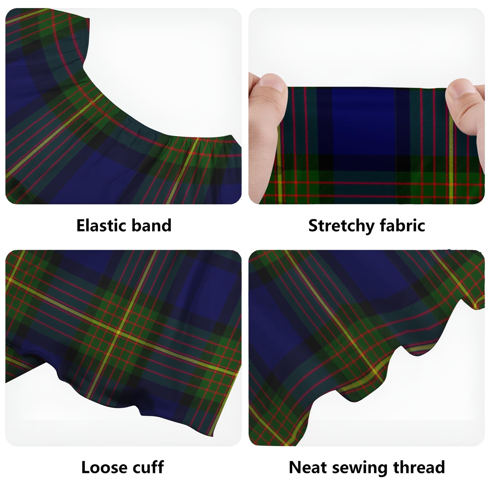 Moore Tartan Off Shoulder Long Dress - Tartan Vibes Clothing