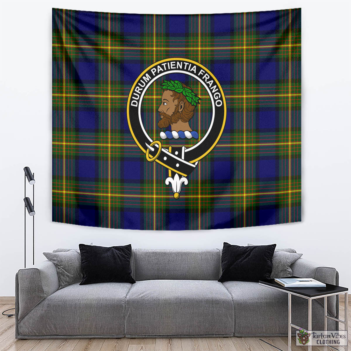 Moore Tartan Tapestry Wall Hanging and Home Decor for Room with Family Crest - Tartan Vibes Clothing