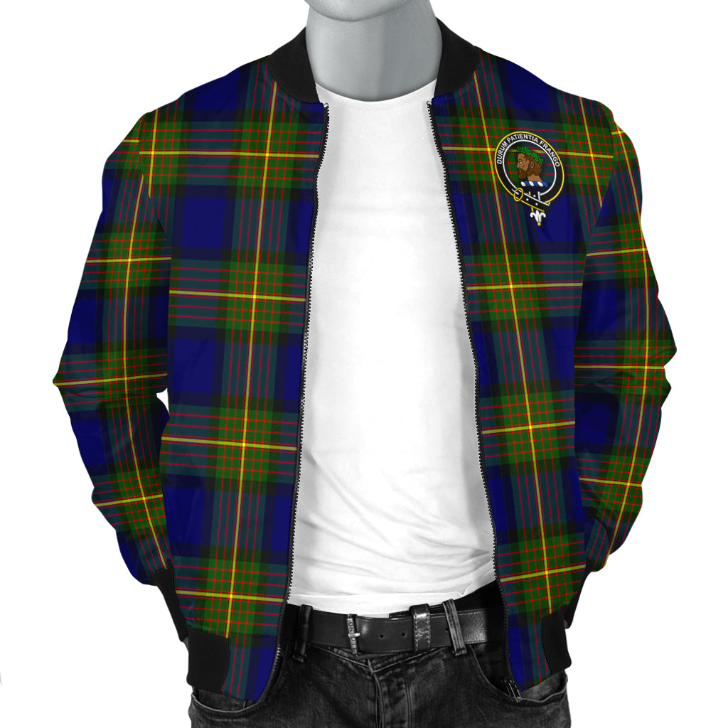 Moore Tartan Bomber Jacket with Family Crest - Tartan Vibes Clothing