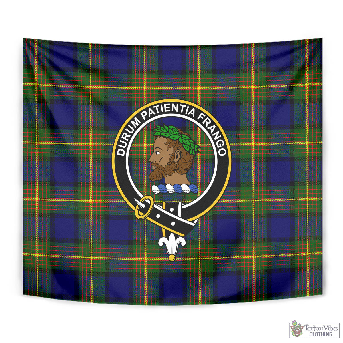 Moore Tartan Tapestry Wall Hanging and Home Decor for Room with Family Crest - Tartan Vibes Clothing