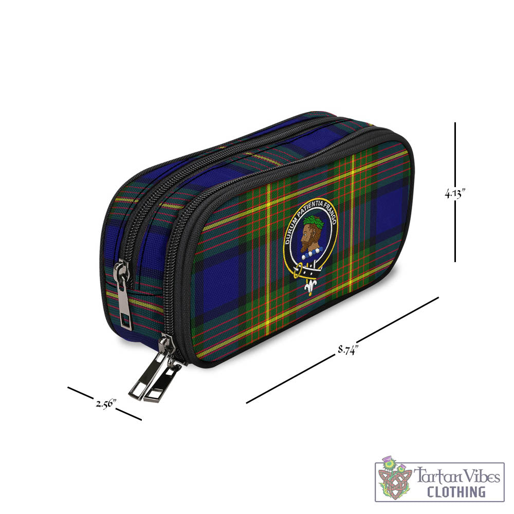 Moore Tartan Pen and Pencil Case with Family Crest - Tartan Vibes Clothing