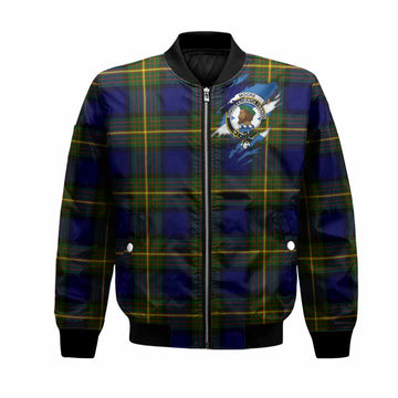 Moore Clan Crest In Me Tartan Bomber Jacket Scotland Flag Style