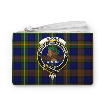 Tartan Vibes Clothing Moore Family Crest Tartan Clutch Bag