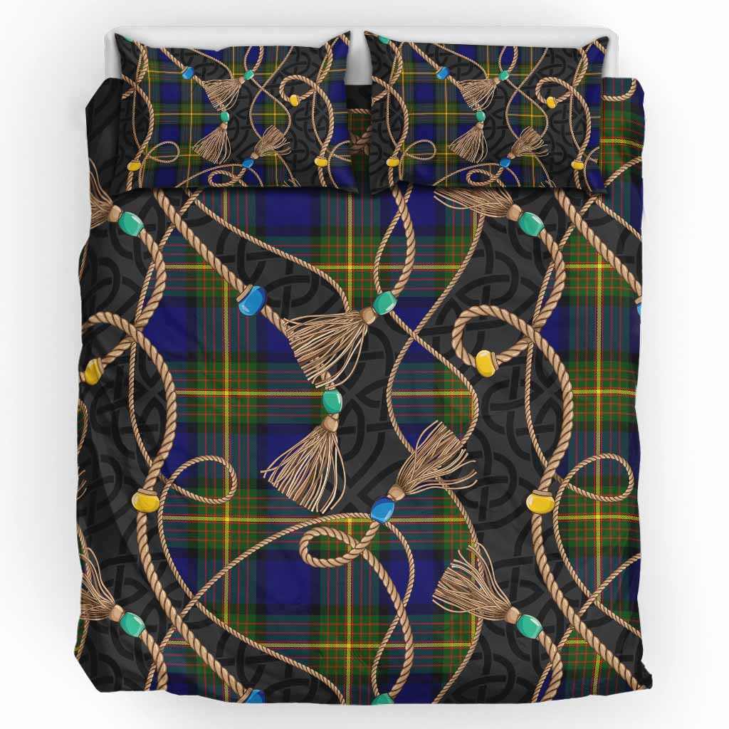 Moore Scottish Tartan Twisted Ropes Stylized Bedding Set UK Bedding Set UK King 91*87 inch - Tartan Vibes Clothing
