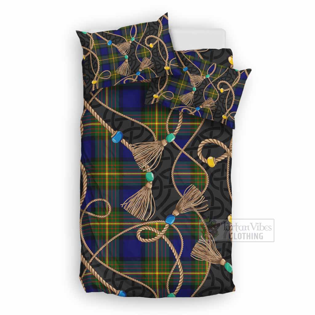 Moore Scottish Tartan Twisted Ropes Stylized Bedding Set UK Bedding Set UK Double 79*79 inch - Tartan Vibes Clothing