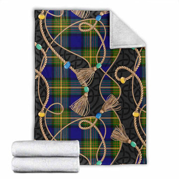 Moore Scottish Tartan Twisted Ropes Stylized Blanket X-Large 59 x 79 inches 150 x 200 cm - Tartan Vibes Clothing