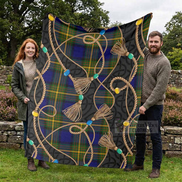 Moore Scottish Tartan Twisted Ropes Stylized Blanket - Tartan Vibes Clothing