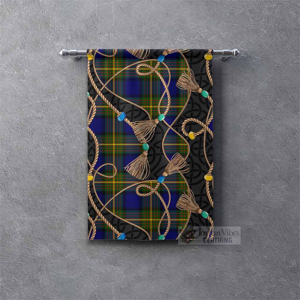 Moore Scottish Tartan Twisted Ropes Stylized Gonfalon Rectangle - Tartan Vibes Clothing