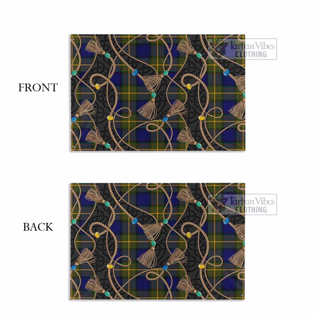 Moore Scottish Tartan Twisted Ropes Stylized House Flag - Tartan Vibes Clothing