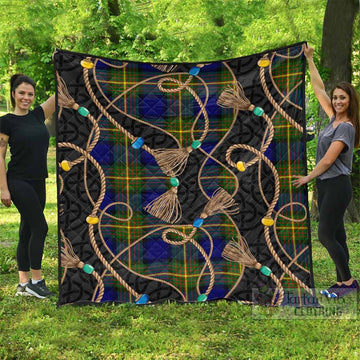 Moore Scottish Tartan Twisted Ropes Stylized Premium Quilt - Tartan Vibes Clothing