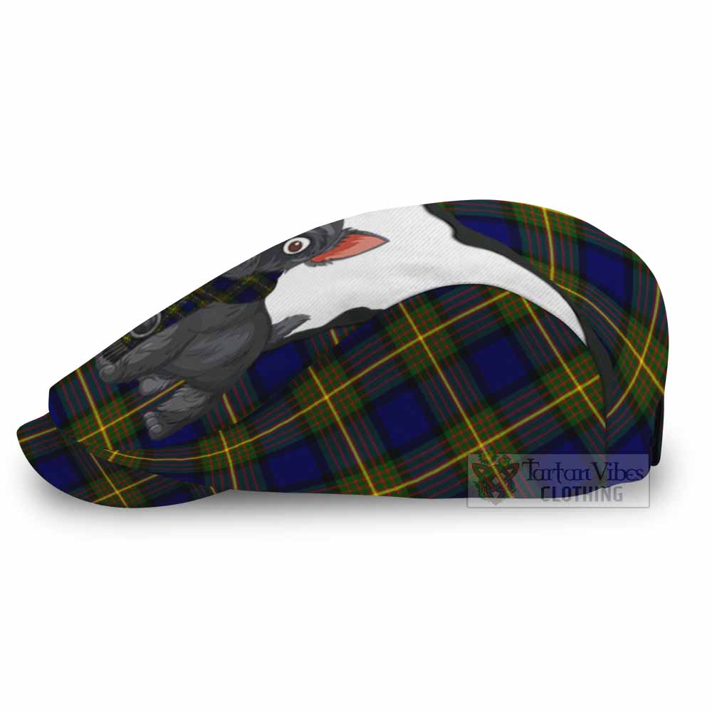 Moore Scottish Terrier Tartan Flat Cap, Jeff Cap Thistle Heritage Art - Tartan Vibes Clothing